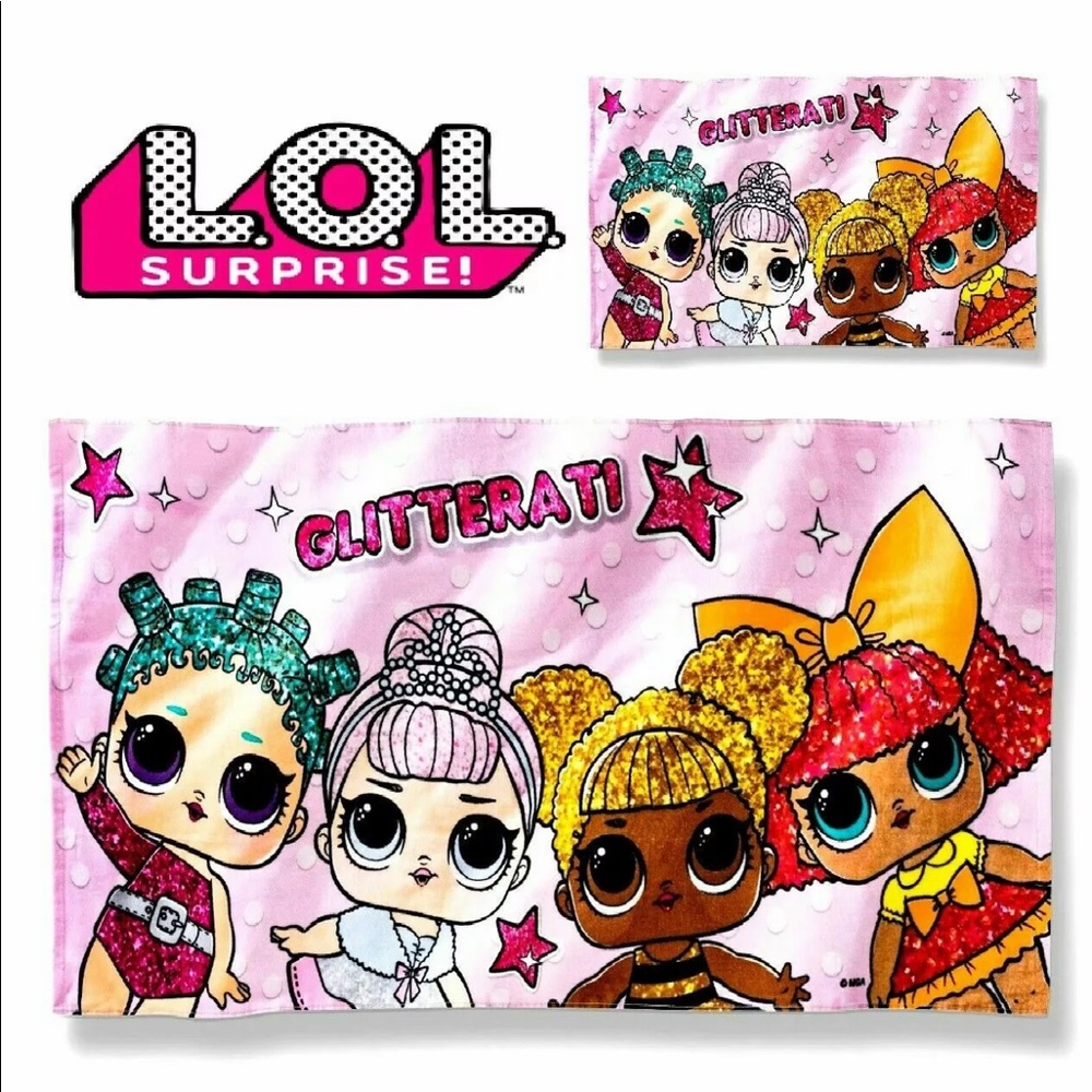 NEW 2019 LOL SURPRISE DOLL GLITTERATI BEACH TOWEL